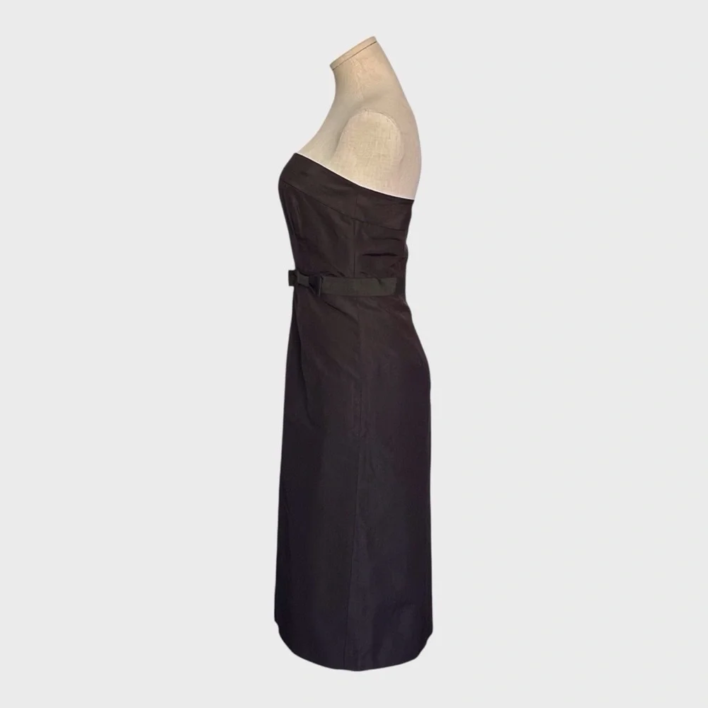 NWT J Crew Tall Emma Silk Faille Strapless Midi Dress